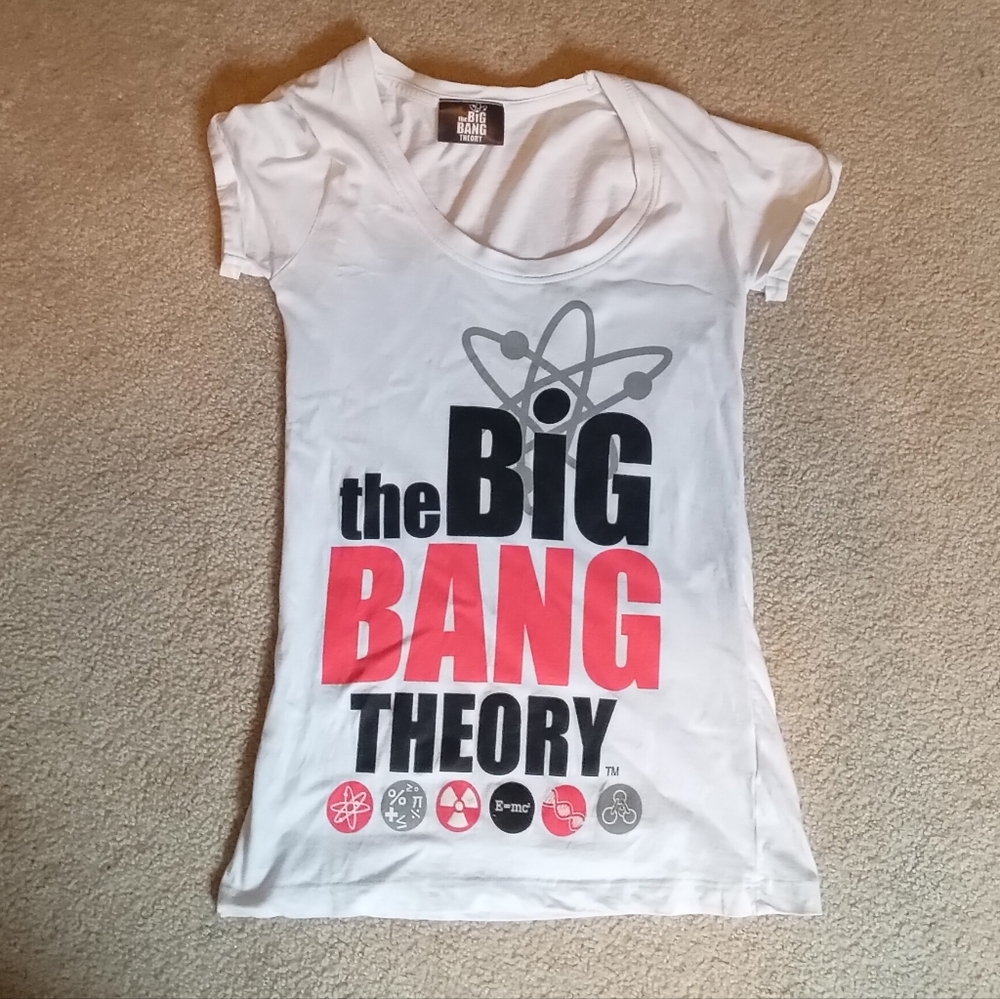 Big Bang Theory Kids White Graphic Tee